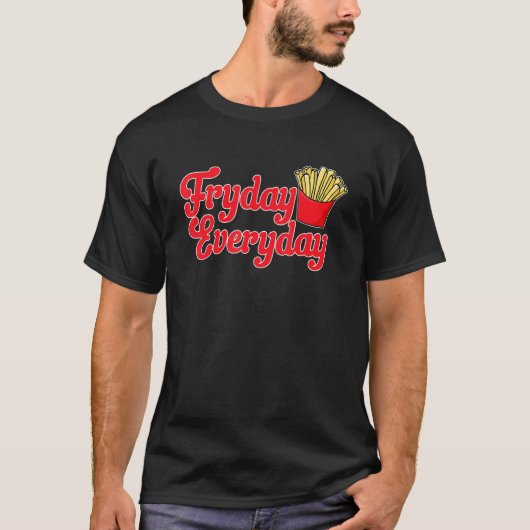franse feestdag dagelijks voedsel t-shirt (Voorkant)