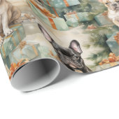 franse feestelijke gelukzaligheid cadeaupapier (Rol Hoek)