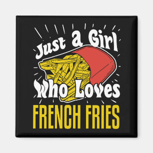 Franse feesten Funny Gift Girl Magneet
