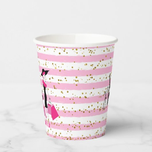 Franse feestversieringen | Papierkop Papieren Bekers (Links)