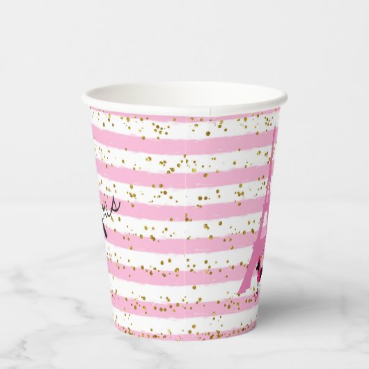 Franse feestversieringen | Papierkop Papieren Bekers (Rechts)