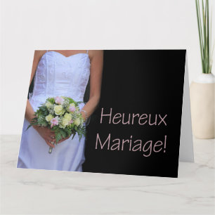 franse felicitatie op trouwdag kaart