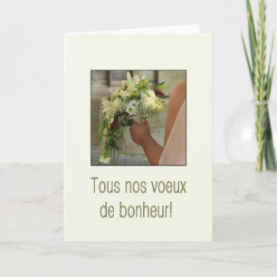 franse felicitaties voor trouwdag kaart