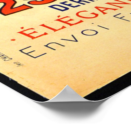  Franse fiets 1891 Poster (Hoek)