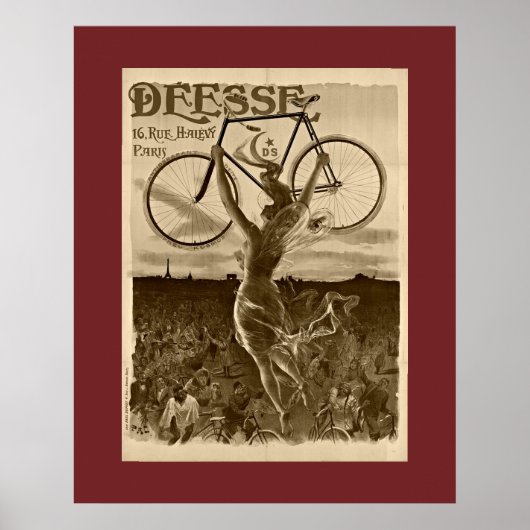  Franse fiets Poster (Voorkant)