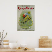 Franse fiets poster Fietssport Kunst Fietsen Print (Keuken)
