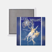 Franse fiets reclame magneet (1900) (Voorkant / Achterkant)