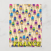 Franse fietsaffiche briefkaart (Voorkant)