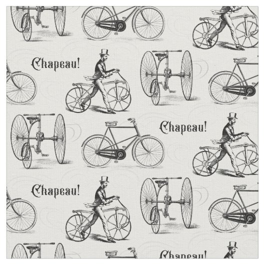  Franse fietsen Elegant Classic Cyclist Stof (Close Up)