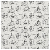  Franse fietsen Elegant Classic Cyclist Stof (Swatch)