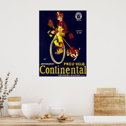 -Franse fietsenband Poster (Keuken)
