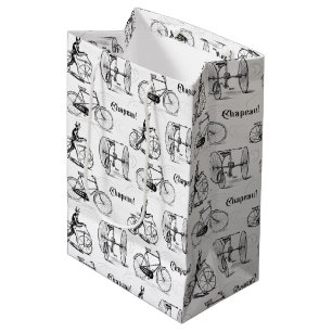 Franse fietsers Funny Medium Cadeauzakje
