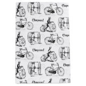  Franse fietsers Funny Medium Cadeauzakje (Voorkant)