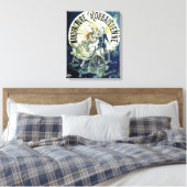  Franse fietsreclame Canvas Afdruk (Insitu (Slaapkamer))