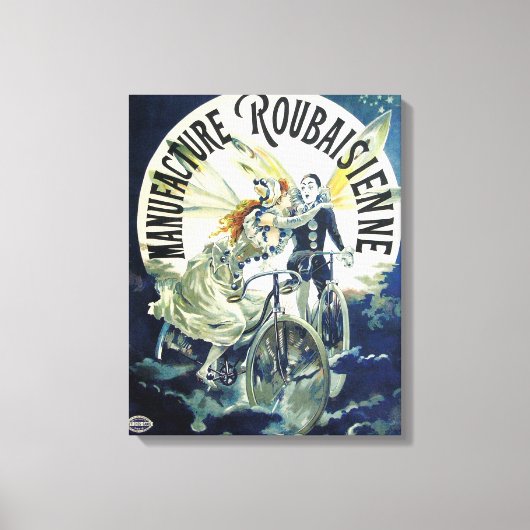  Franse fietsreclame Canvas Afdruk (Voorkant)