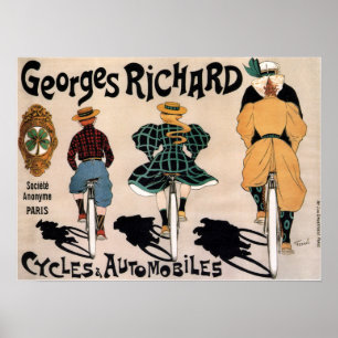 Franse fietsreclame Poster