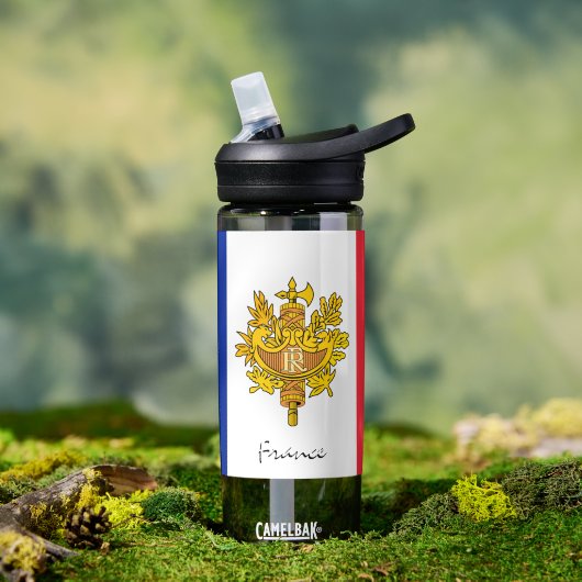 Franse fles, patriottische Franse vlag Waterfles (Buiten)