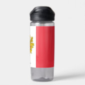 Franse fles, patriottische Franse vlag Waterfles (Achterkant)