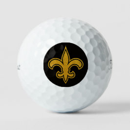 Franse Fleur De Lis Goud en Zwart Golfballen