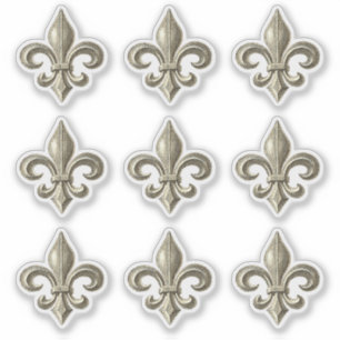  Franse Fleur de Lis Invitation Sticker