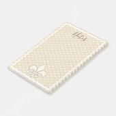 Franse Fleur de Lis merkt op Post-it® Notes (Schuin)