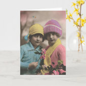 Franse Flirt - Beste Vrienden BFF voor altijd Kaart (Gele Bloem)