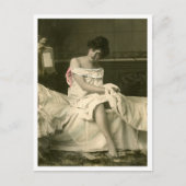 Franse Flirt -  Pinup Briefkaart (Voorkant)