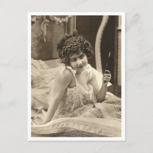 Franse Flirt -  Pinup Briefkaart