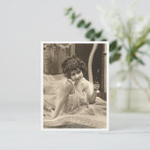 Franse Flirt -  Pinup Briefkaart (Staand voorkant)