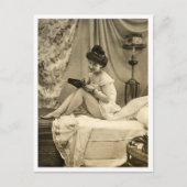 Franse Flirt -  Pinup Briefkaart (Voorkant)