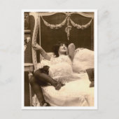 Franse Flirt -  Pinup Briefkaart (Voorkant)