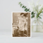 Franse Flirt -  Pinup Briefkaart (Staand voorkant)