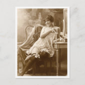 Franse Flirt - Pinup Briefkaart (Voorkant)