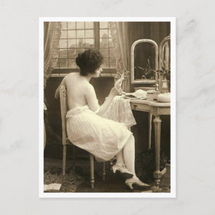 Franse Flirt -  Pinup Briefkaart