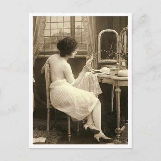 Franse Flirt -  Pinup Briefkaart (Voorkant)