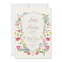 Franse floral crest crème roze blauw vrijgezellenf