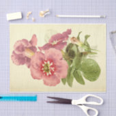  Franse Floral Ephemera Decoupage Roze Tiss Tissuepapier (Craft)