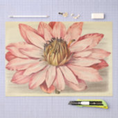  Franse Floral Ephemera ontkoppeling Roze Tissuepapier (Craft)