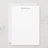 -Franse Floral Fantasy Toile-Black Notitiekaartje (Voorkant)