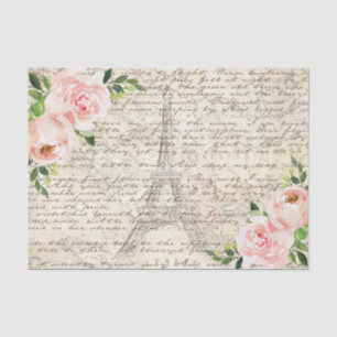  Franse Floral Rozen Oude Decoupage Tissuepapier