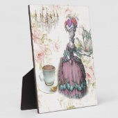 Franse florale Paris Tea Party Marie Antoinette Fotoplaat (Zijkant)