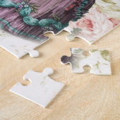 Franse florale Paris Tea Party Marie Antoinette Legpuzzel (Zijkant)