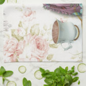 Franse florale Paris Tea Party Marie Antoinette Theedoek (Gevouwen)