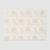 Franse Florist  advertentie Tissuepapier (Voorkant)