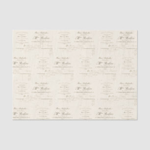 Franse Florist  advertentie Tissuepapier