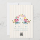 Franse Foto Lijst Monogram Huwelijk Save The Date (Achterkant)