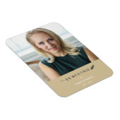 Franse fotominimalist Memorial Loved Ones Golden Magneet (Rechterzijde)