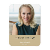 Franse fotominimalist Memorial Loved Ones Golden Magneet (Verticaal)