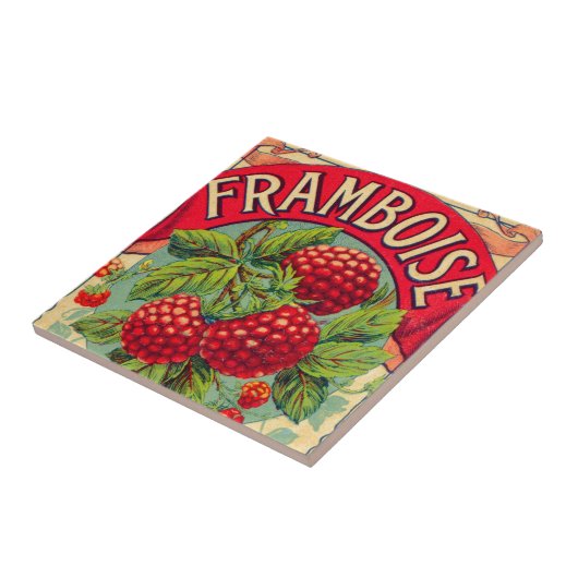  Franse Framboise (frambozen) Tegeltje (Zijkant)