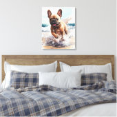 Franse Franse Bulldog cadeau Canvas Afdruk (Insitu (Slaapkamer))